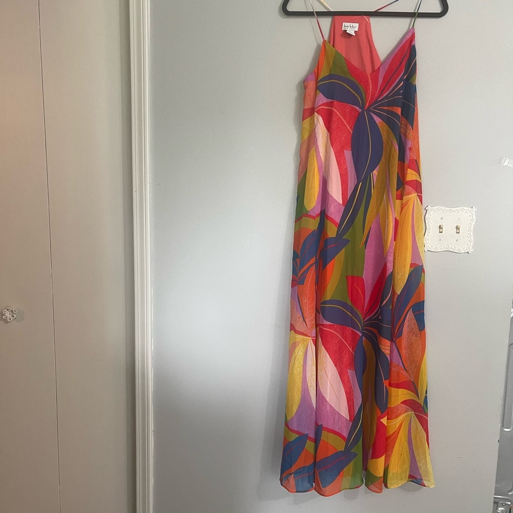 Colorful Maxi Dress with Abstract Print